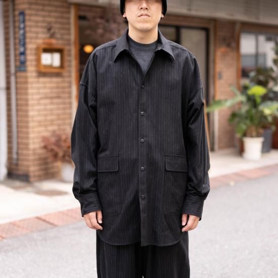 ジャケット・アウター Yoko Sakamoto Suit Shirt Black stripe M Yoko Sakamoto Suit Shirt Black stripe M