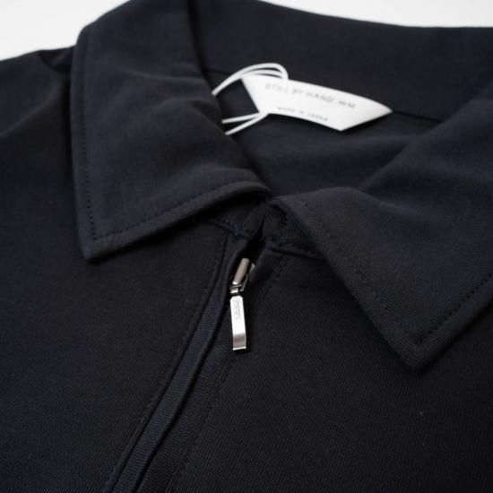 美品 スティルバイハンド ハーフジップ プルオーバー ネイビー 46 STILL BY HAND（スティルバイハンド） / ヘビーウェイト裏起毛