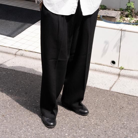 YOKO SAKAMOTO ヨーコサカモト 「DOUBLE PLEATED TROUSERS