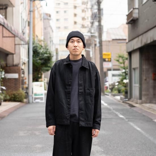 STILL BY HANDスティルバイハンドリネン混ジャケットフェードブラック黒 STILL BY HANDスティルバイハンドリネン混ジャケットフェード