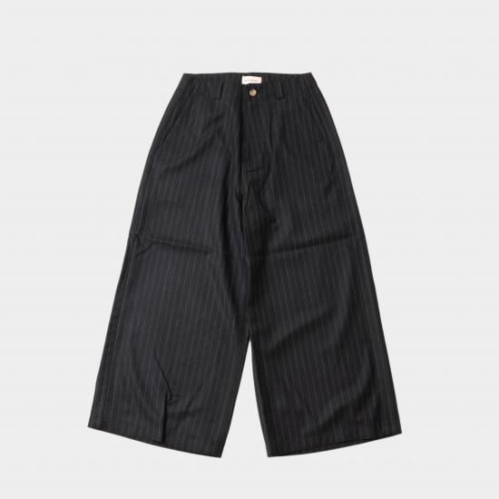 MEYAME メヤメ 「MERINO WOOL STRIPE SIDE LINE WIDE PANTS