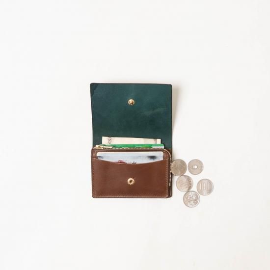 forme change purse コードバン navy forme(フォルメ)】Change purse Cordovan/ Black - VELVET