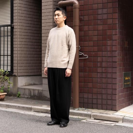 YOKO SAKAMOTO ヨーコサカモト 「DOUBLE PLEATED WIDE EASY PANTS