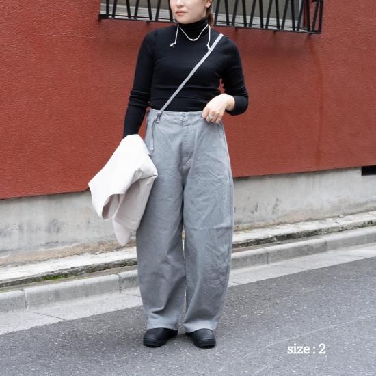 JöICEADDED ジョイスアディッド 「Round wide denim Trousers