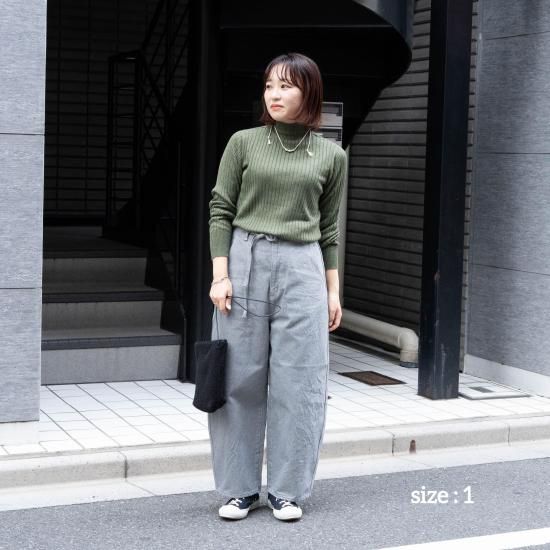 JöICEADDED ジョイスアディッド 「Round wide denim Trousers