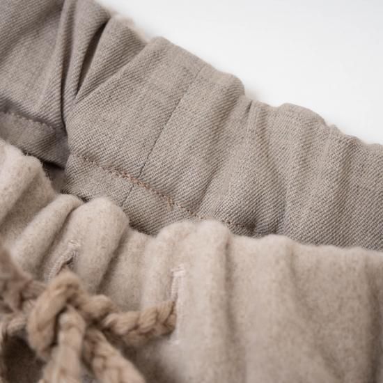 MITTAN ウールブラウンケットパンツ MITTAN ｜ウールブランケットワイドパンツ (薄々茶) | STARDUST