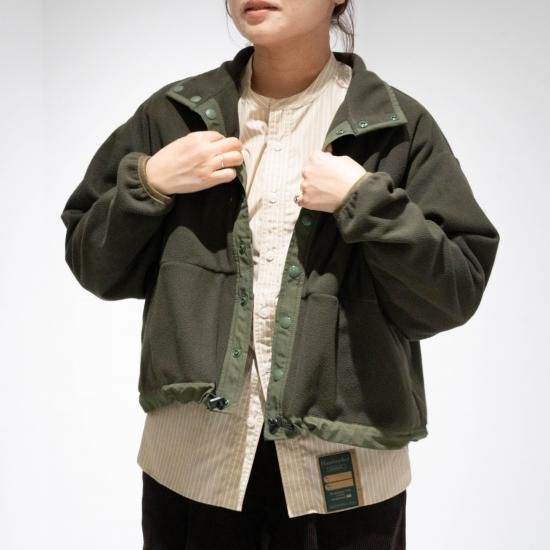 meyame メヤメ　ブラウスジャケット　トップス　アウター　おしゃれ MEYAME メヤメ 「FLEECE SNAP SHORT JACKET」 - WEEKENDER SHOP ANDEL