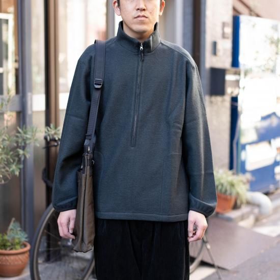 STILL BY HAND スティルバイハンド 「ウールパイル素材 スタンドカラー