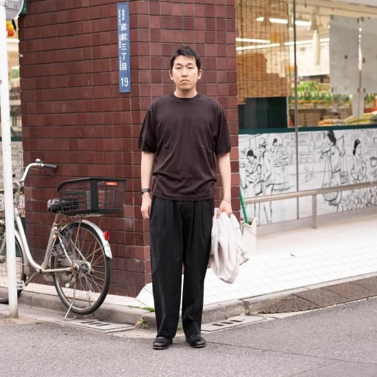 STILL BY HAND スティルバイハンド 「強撚コットン素材 中太テーパード STILL BY HAND スティルバイハンド 「強撚コットン素材 中太テーパード