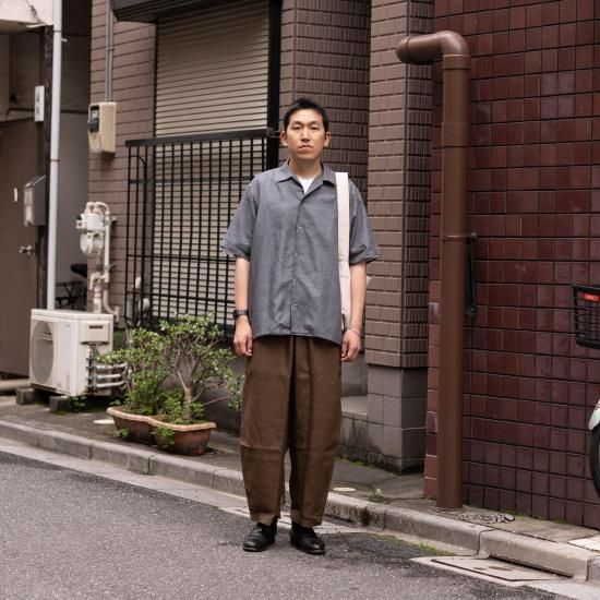 KIMURA キムラ 「Convertible Collar Shirt H/S」－WEEKENDER SHOP