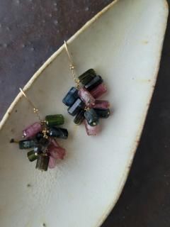 MAISON RUBUS（メゾンルーバス）トルマリン ピアス garland