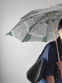 breezyblue(ブリージーブルー)　バイカラー 捺染長傘　（shirataki, minamo）晴雨兼用（ＵＶカット仕様）【送料別途】