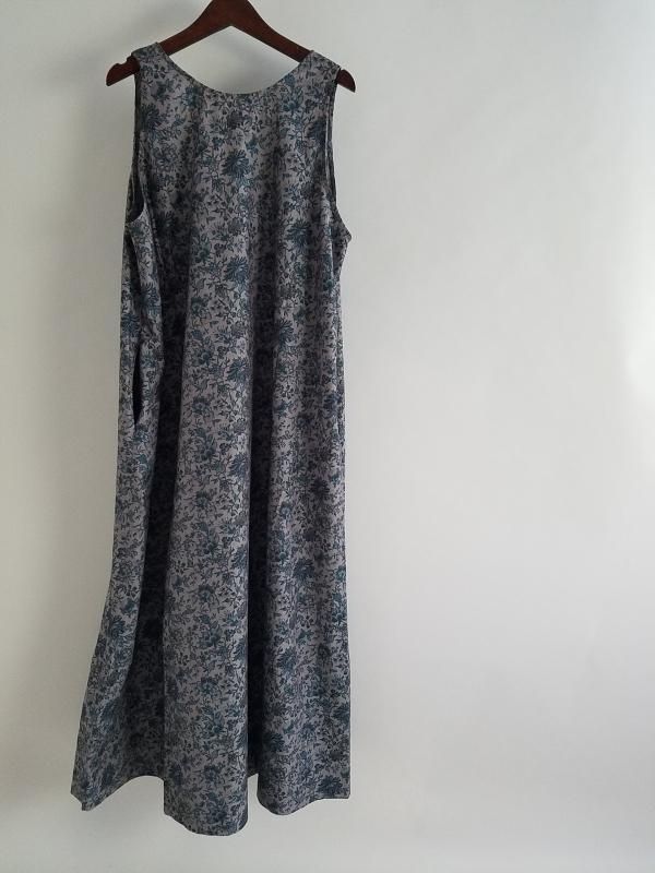 Honnete オネット タンクドレスワンピース New Tank Dress Op Liberty Chambray バナナブラウン 川越レディースセレクトショップ Honnete オネット タンクドレスワンピース New Tank Dress Op Liberty Chambray バナナブラウン 川越レディースセレクトショップ