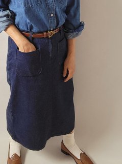 Bohemians(ボヘミアンズ)　当店オリジナル別注 　パッチポケット デニムタイトスカート　DENIM
