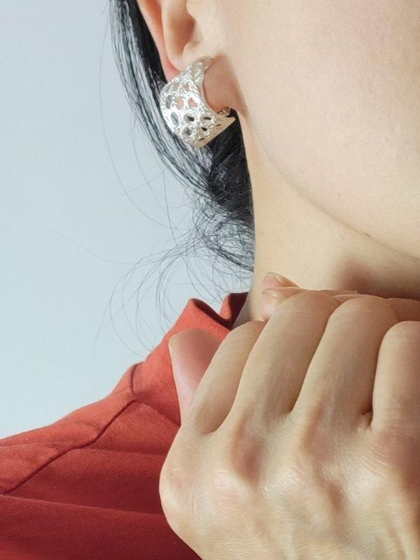 MAISON RUBUS. ムーンライト ピアス （淡水パール・ダイヤモンド） MAISON RUBUS - バナナブラウン - 川越レディースセレクトショップ