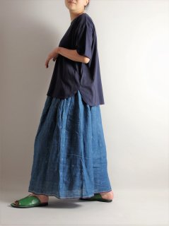 ARTISAV（アルティサブ）Emi Skirt　 LINEN BLUE