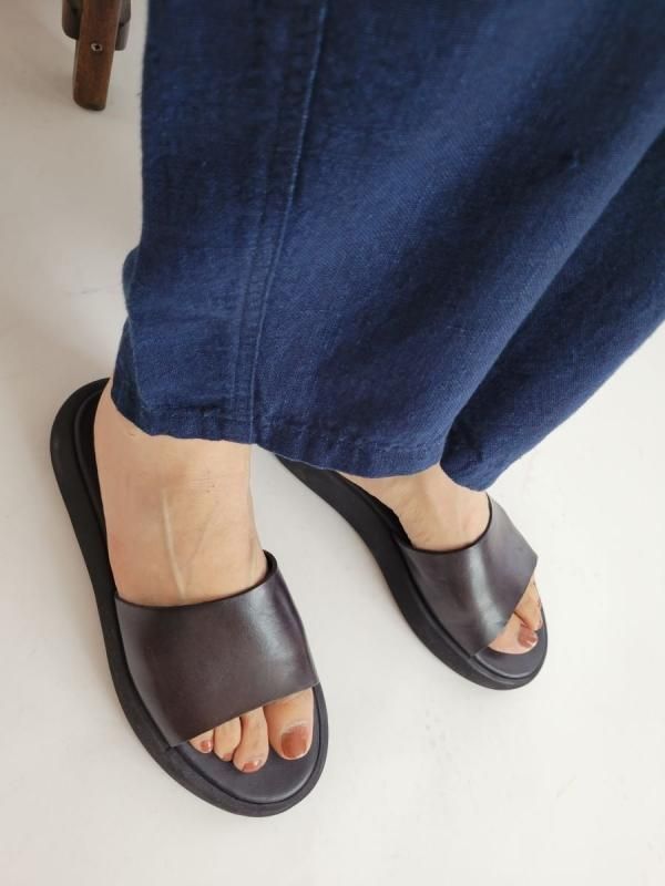 BRADOR(ブラドール) レザーサンダル(Made in Italy)LELA - バナナブラウン - 川越レディースセレクトショップ