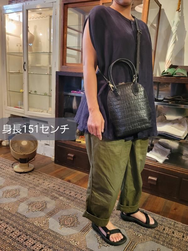 POMTATA (ポンタタ)FIN 2WAY SHOULDER ショルダーバッグ型押し(2WAY