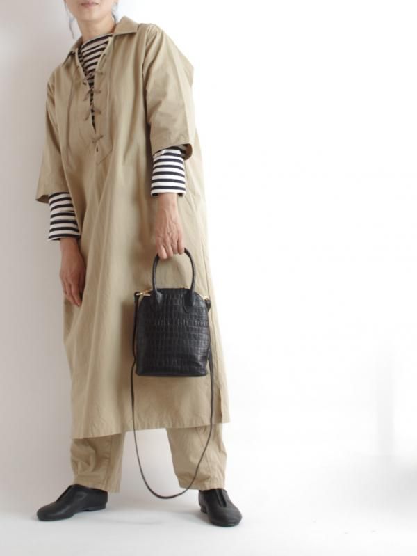POMTATA (ポンタタ)FIN 2WAY SHOULDER ショルダーバッグ型押し(2WAY