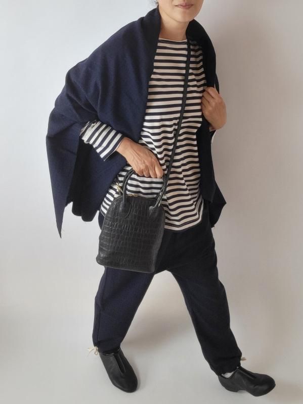 POMTATA (ポンタタ)FIN 2WAY SHOULDER ショルダーバッグ型押し(2WAY