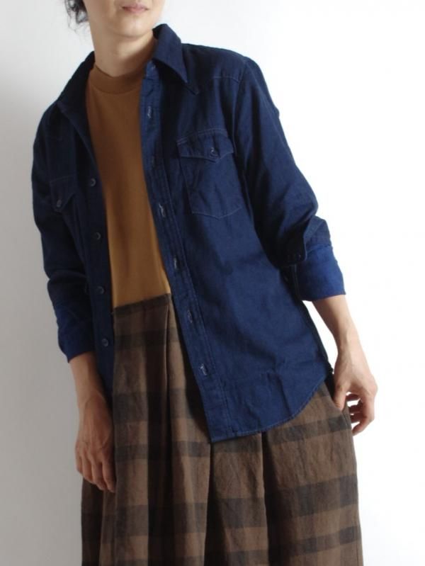 Bohemians オリジナルケープ、ウエスタンシャツ 再入荷 Bohemians(ボヘミアンズ) デニムウエスタンシャツ