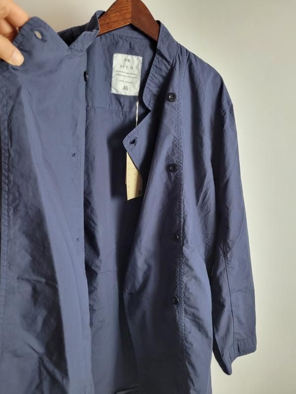 新品　HTS コットンポプリン スタンドカラーダブルブレストジャケット HTS/HARROW TOWN STORES（ ハロータウンストアーズ）COTTON