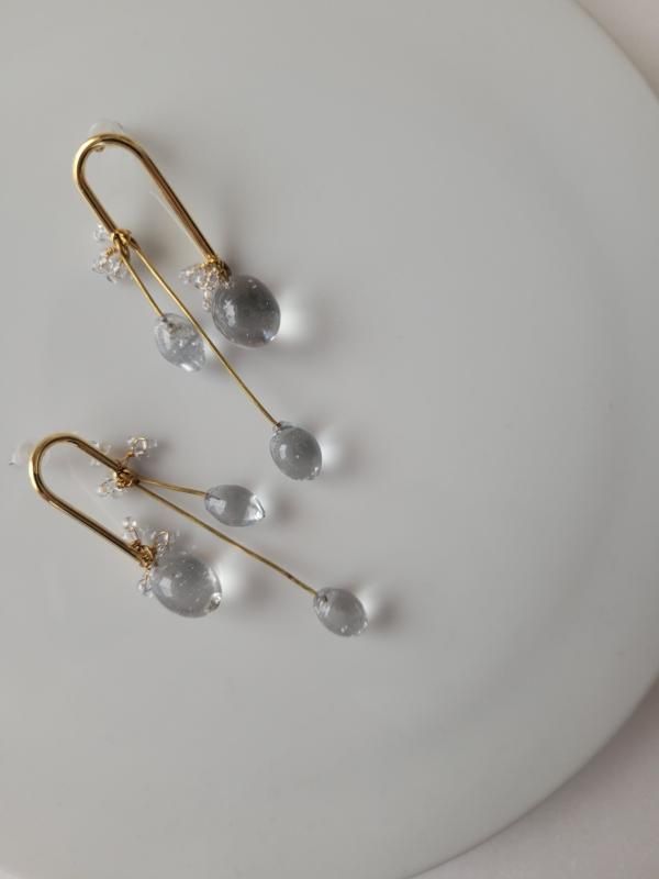 【monshiro】モンシロ ヨモギドロップパール2WAYピアス sankayou long earring(2WAY) – monshiro official web site