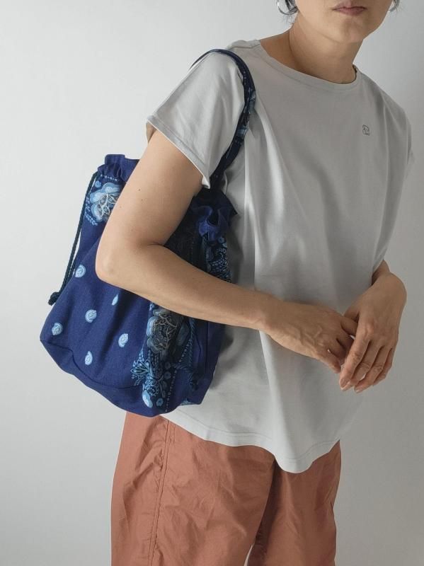 ボヘミアンズ　Bohemians フレンチスリーブシャツ Bohemians(ボヘミアンズ) フレンチスリーブシャツ ROSE BANDANA