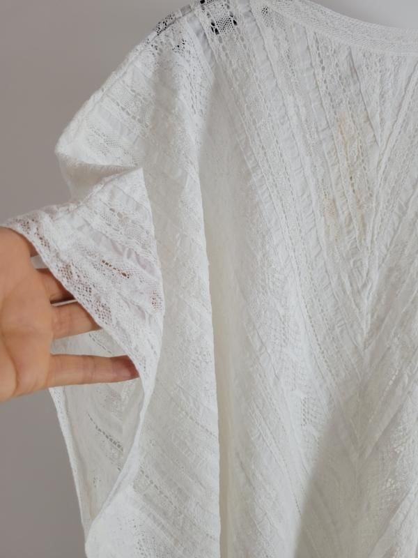 特価商品  SOIL（ソイル）ピンタック VOILE オールレースポンチョ/COTTON ジャケット・アウター