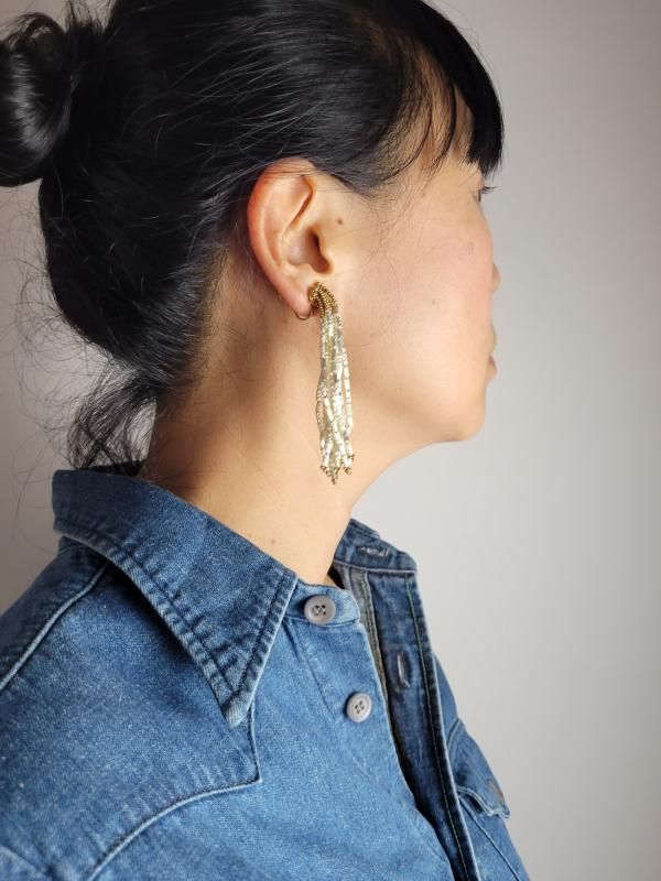 balsa pearl hoop earring – monshiro official web site