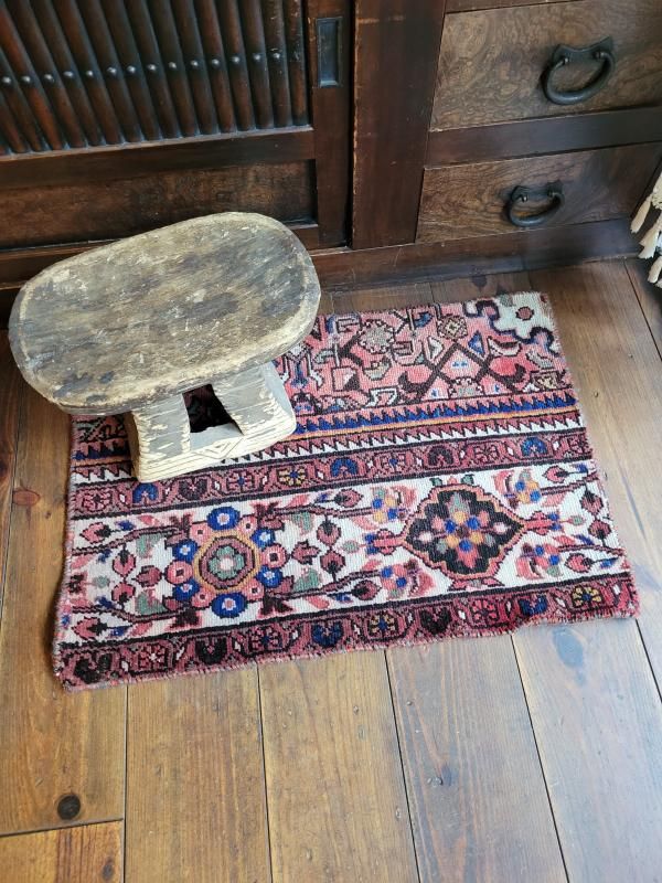 トライバル絨毯マット（Vintage Remake Persian Rug） - バナナ