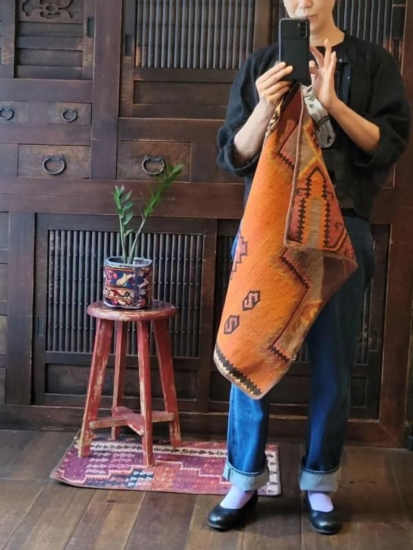 オールドキリムマット（Vintage Remake Kilim Rug） - バナナ