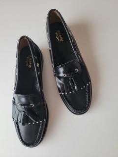 G.H.BASS (Х)ȥå ե/studsBLACK (LEATHER SOLE)