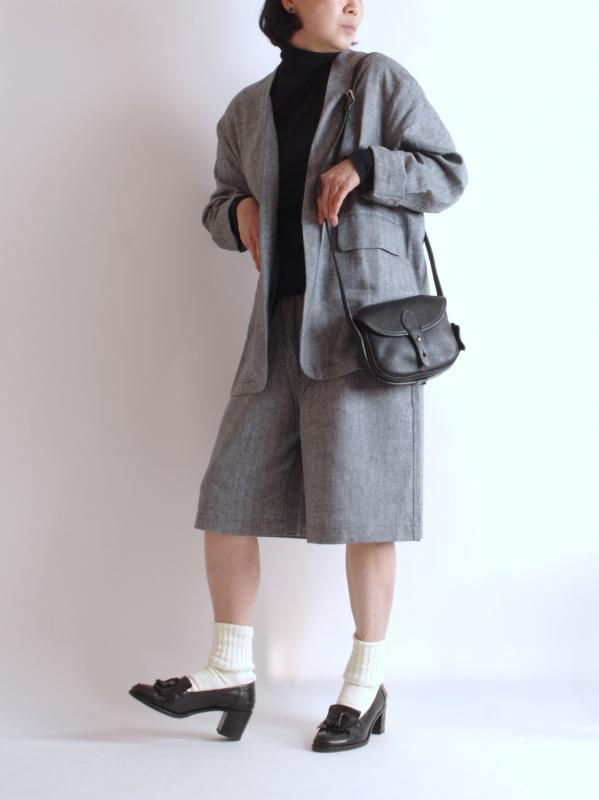 Yarmo(ヤーモ) ヘリンボーンジャケット - バナナブラウン - 川越