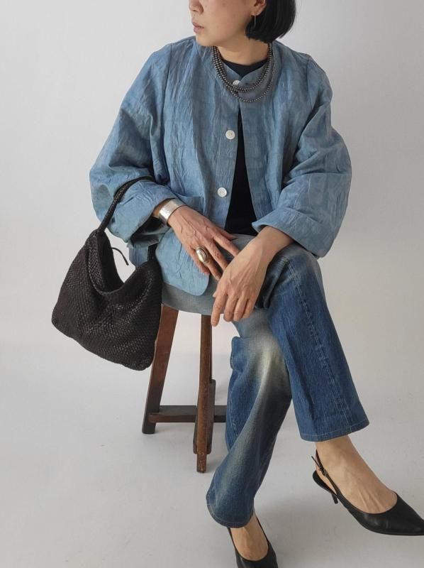 【最終価格】kijinokanosei キジノカノウセイtuck blouse kijinokanosei（キジノカノウセイ）フレンチスリーブ タック