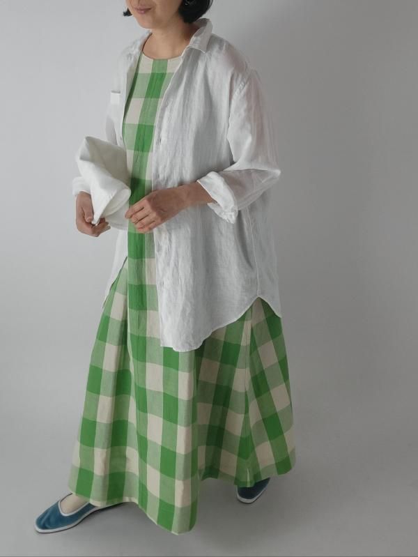 BED&BREAKFAST cotton broad dress ワンピース BED&BREAKFAST ☆COTTON BROAD DRESS赤