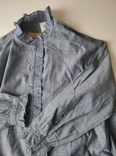 maison de soilʥ᥾ɥ˥֥졼ե륷ġHANDWOVEN YARN DYE NATURAL INDIGO 