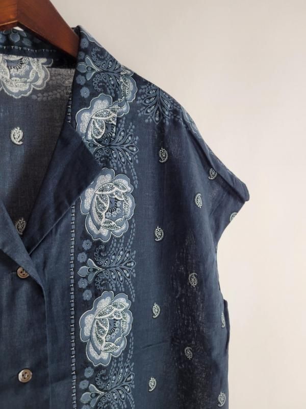 Bohemians(ボヘミアンズ) フレンチスリーブシャツ ROSE BANDANA