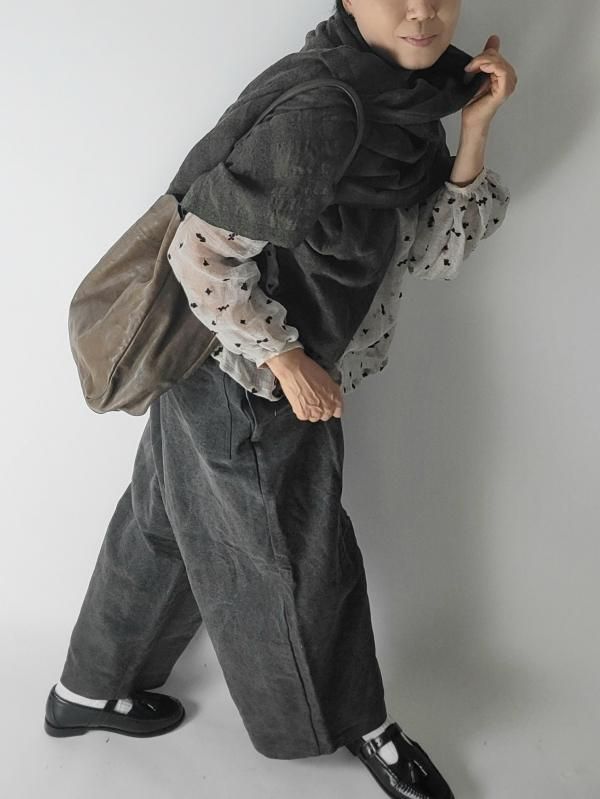 Yarmo(ヤーモ) Work pants ワークパンツ Natural Dyed Moleskin
