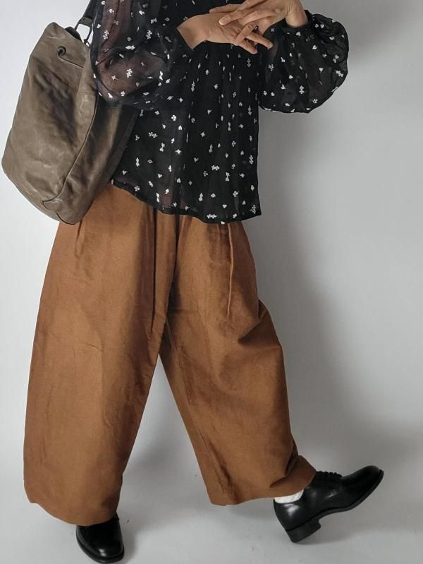 Yarmo(ヤーモ) Work pants ワークパンツ Natural Dyed Moleskin