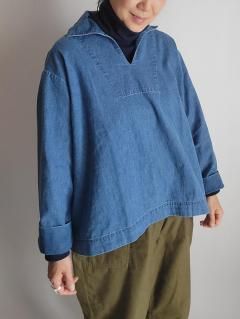 <img class='new_mark_img1' src='https://img.shop-pro.jp/img/new/icons8.gif' style='border:none;display:inline;margin:0px;padding:0px;width:auto;' />Bohemians(ܥإߥ)Denim LOOSE PULL SHIRTSץ륪Сġ