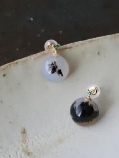 MAISON RUBUS（メゾンルーバス）トルマリン ピアス garland