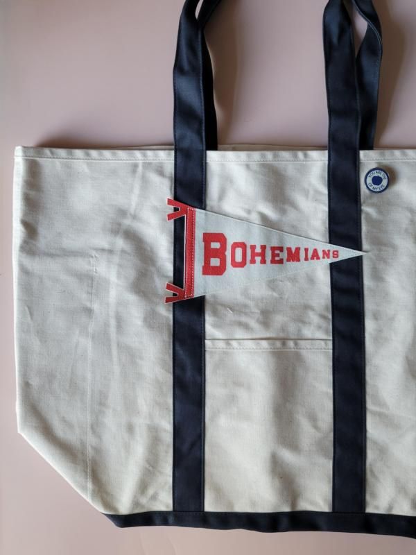 Bohemians(ボヘミアンズ） キャンバスコンビトートバッグ FLAG＆PIN
