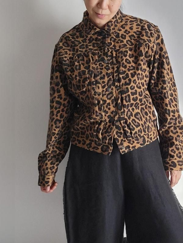 KAPITAL（キャピタル）ツイルエイジングウール レオパード柄 1st JKT