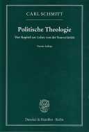 Politische Theologie. Vier Kapitel zur Lehre von der Souveraenitaet <br>롦ߥå <br>