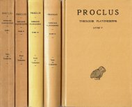 Theologie Platonicienne <br>Livre15 5 <br>ץȥ <br>ץ