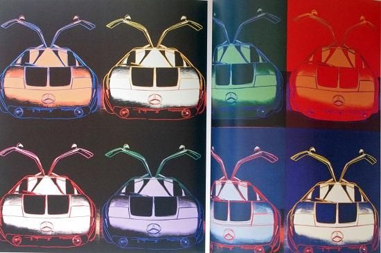 アンディーウォーホル、andy.warhol,リトグラフ、メルセデスベンツ、