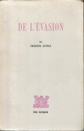 De l'evasion <br>Emmanuel Levinas <br>仏文 逃走論 <br>レヴィナス