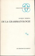 De la grammatologie <br>Jacques Derrida <br>仏)グラマトロジーについて <br>ジャック・デリダ