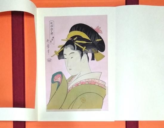 軽量な折り畳み自転車 浮世絵名作撰集 24枚 喜多川歌麿 美人画 アダチ
